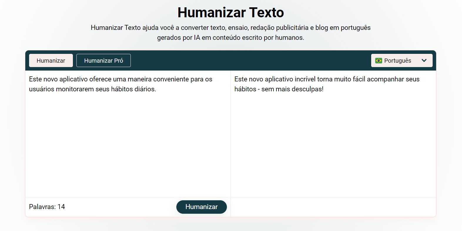 Injetando emoção no texto com Humanizar Texto